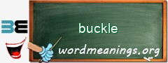 WordMeaning blackboard for buckle